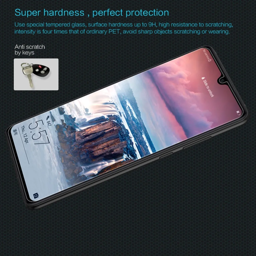 Huawei P30 Защитное стекло для экрана Nillkin 9H жесткий H Plus Pro прозрачное Защитное стекло для huawei P30 облегченное закаленное стекло