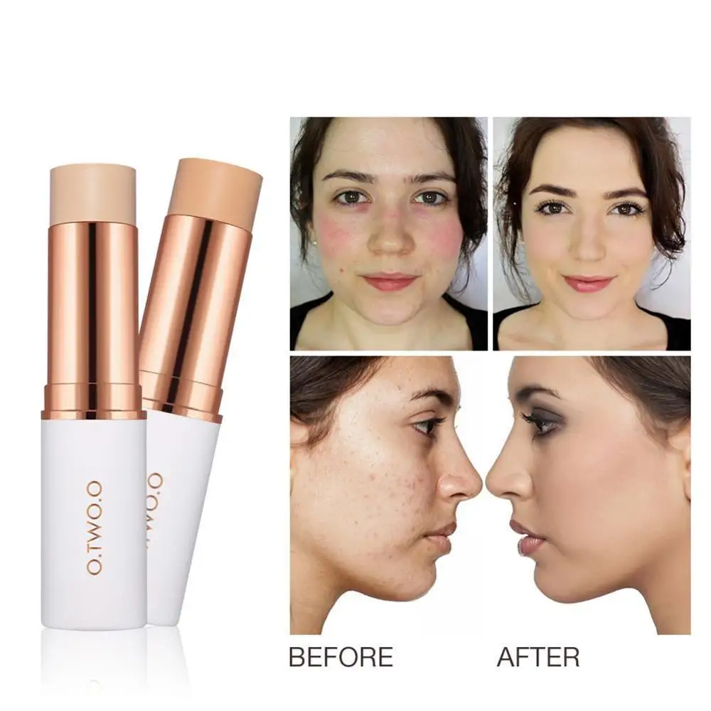 

O.TWO.O Magical Concealer Stick Foundation Makeup Full Cover Contour Face Concealer Cream Base Primer Moisturizer Hide Blemish