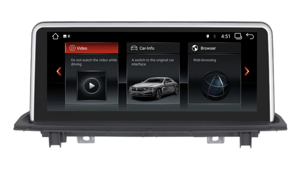 Cheap PX6 10.25 inch 4G RAM Android 9.0 System Car GPS Navigation Media Stereo Radio  For BMW X1 F48 2016 2017 with NBT System 17