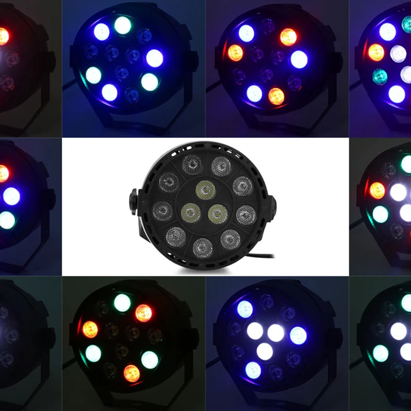 Светодиодный сценический светильник 12 RGB DMX512 ing Effect прожектор диско EU/US Plug Ho