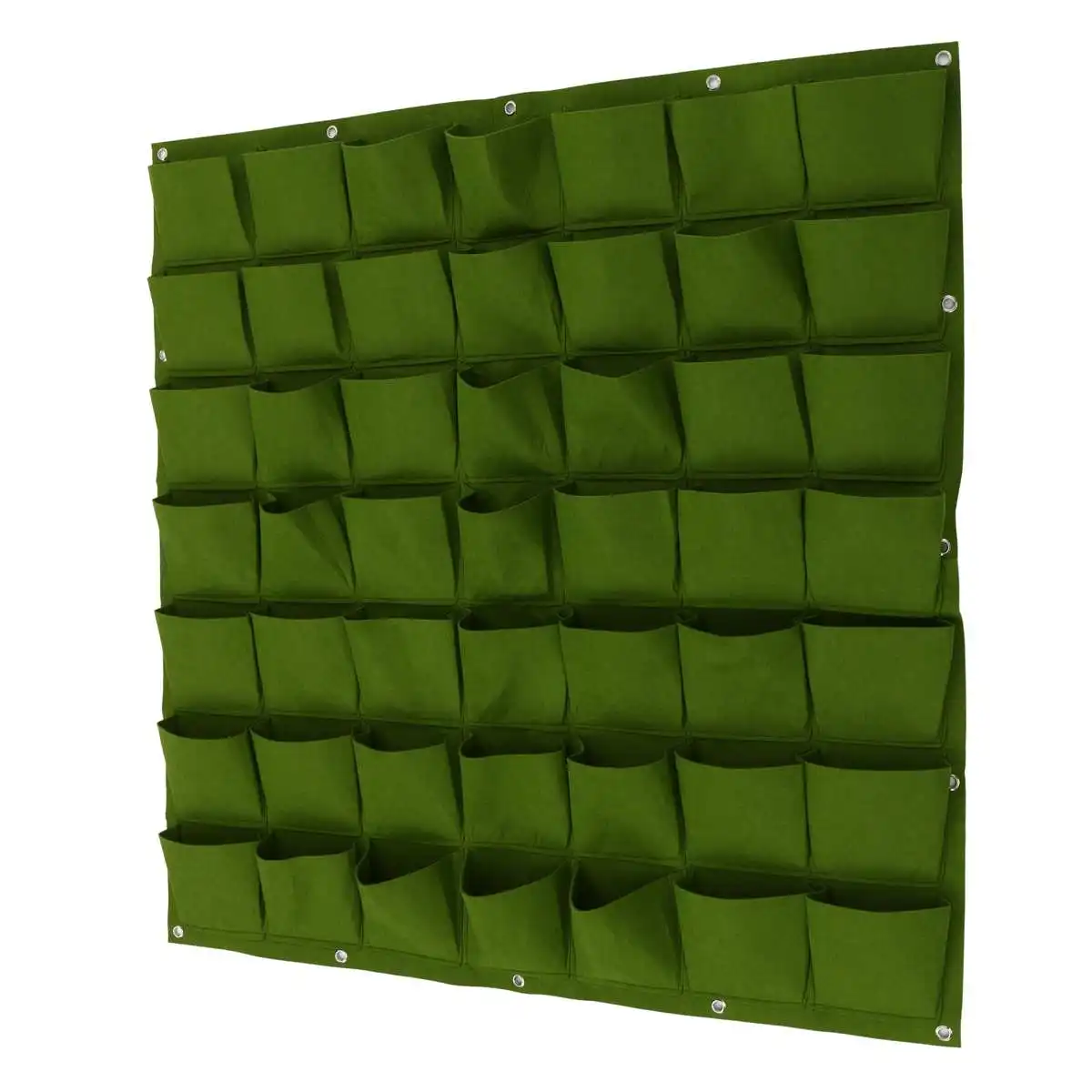 49 Pockets Зеленые овощи Цветочная сумка плантатор настенный для вертикальных садов горшки войлочная ткань 9~ 64 карманы декоративное оформление для сада - Цвет: 49 Pockets