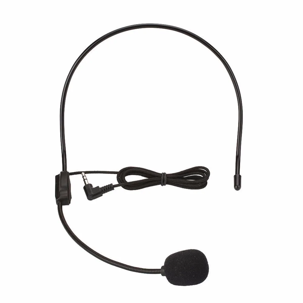 3.5mm Vocal Wired Headset Headworn Microphone Microfono MIC For Voice