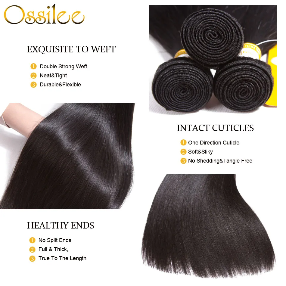 Ossilee Bundles with Frontal Straight Hair Bundles with Frontal Brazilian Human Hair Bundles with Frontal Closure Remy Hair Ossilee Bundles with Frontal Straight Hair Bundles with Frontal Brazilian Human Hair Bundles with Frontal Closure Remy Hair