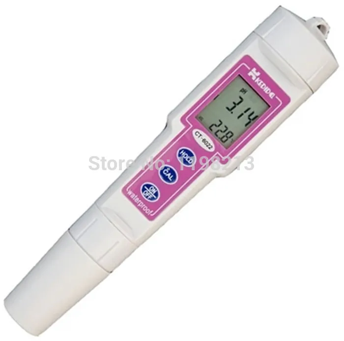 

Digital PH meter Portable PH Tester Pen-type filter water PH monitor CT-6022 range 0.00~14.00pH Aquarium Water quality monitor
