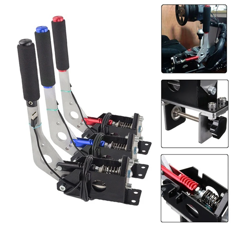 

SIM Drift Racing Game USB Handbrake Clamp For AC OSW Dirt Rally G/T LFS Fanatec