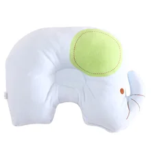Almofadas recém-nascidos Elefante Dos Desenhos Animados de Algodão Macio Bebê Infantil Moldar Travesseiro Listrado Unsex Menina Bebe Menino Travesseiros 0-12Month
