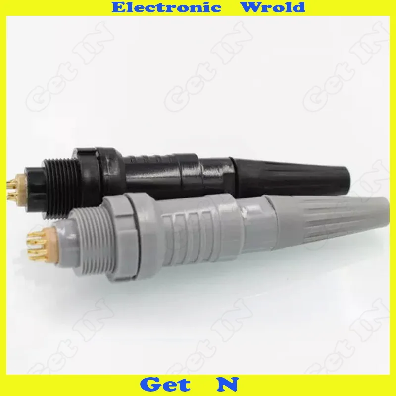 

3pcs Aviation 2Pin Connector Sheath Type Plastic Push-pull Connectors Self-locking And With Wire Processing