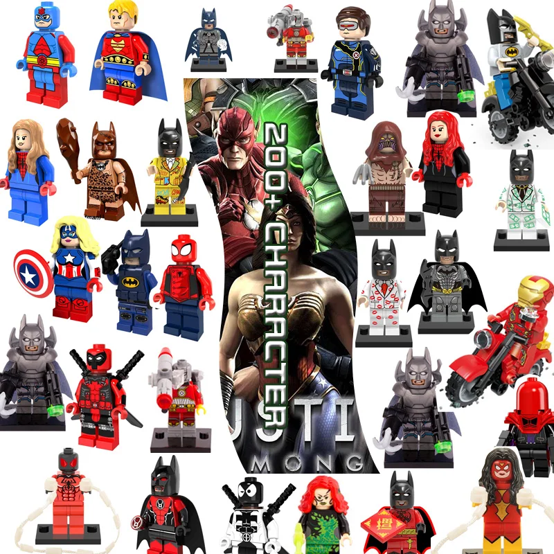 

1 Pcs blocks batman Mini Harley Quinn avengers blocks Builidng Blocks super heroe Toys Compatible avengers blocks marvel blocks