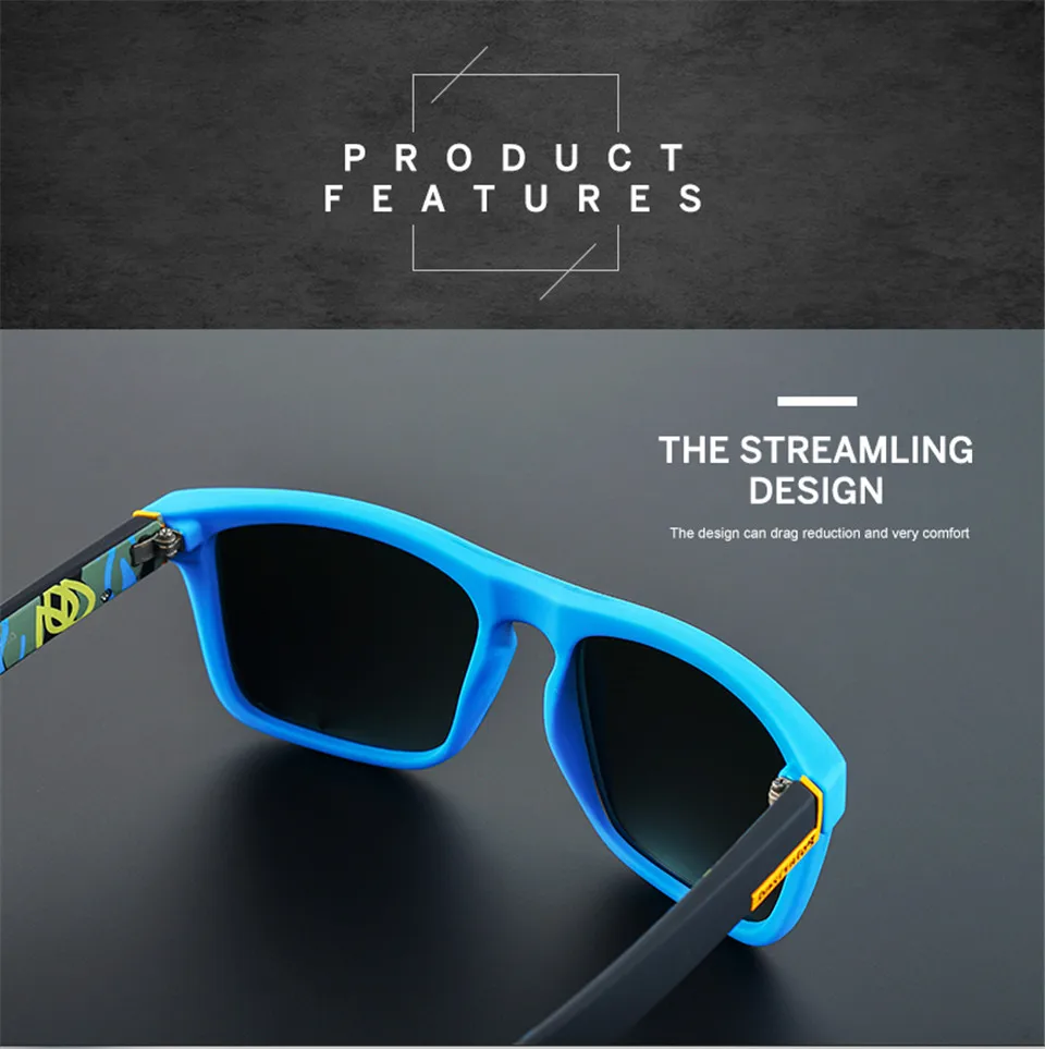 jumlai Fashionable Polarized Sunglasses Men Women Reflective Coating Square Sun Glasses UV400 Driving Fishing Sport Eyewear (12)