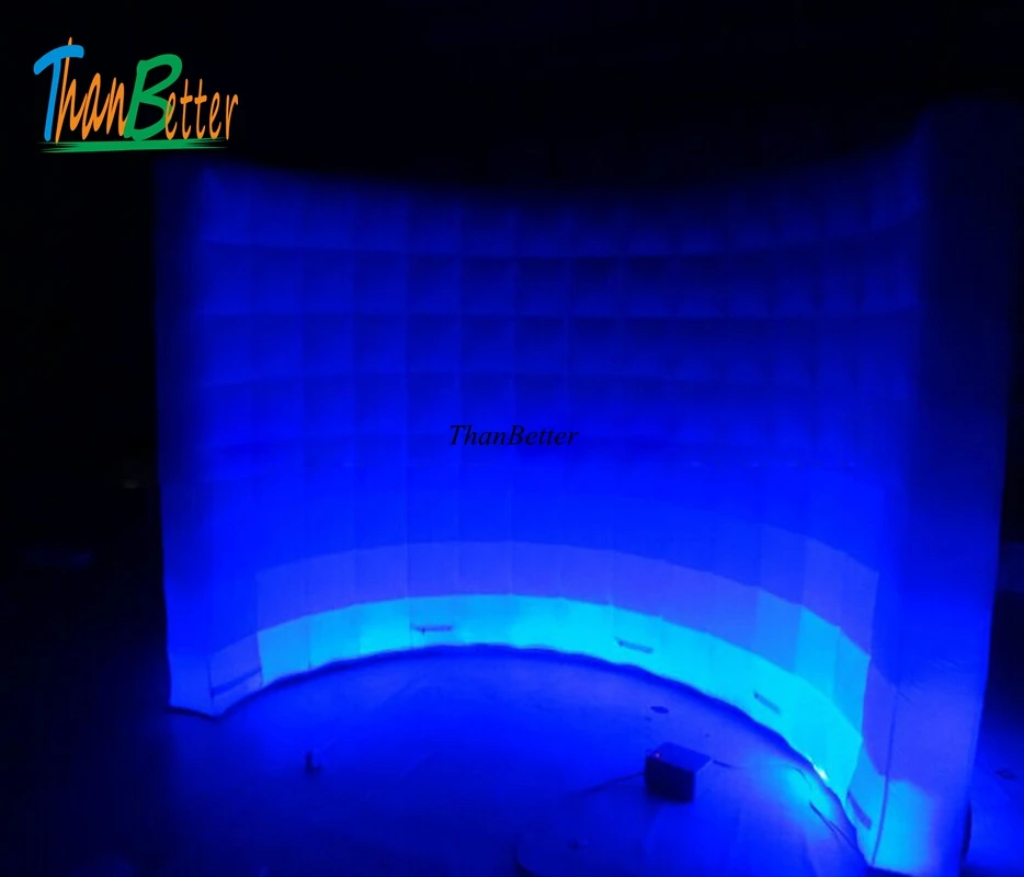 

Hot selling inflatable light background photo booth wall Advertising wall, LED inflatable wall 1.8X2.4M