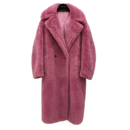 

Real wool Winter new teddy bear sheep shearing coat female particles large profile long woolWinter teddy bear sheep shearing f