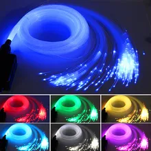 16 Вт RGB двигатель, 200 шт.* 0,75 мм* 5 м волоконно-оптический, потолочные Звездные светильники из оптического волокна+ RF 24key пульт дистанционного управления