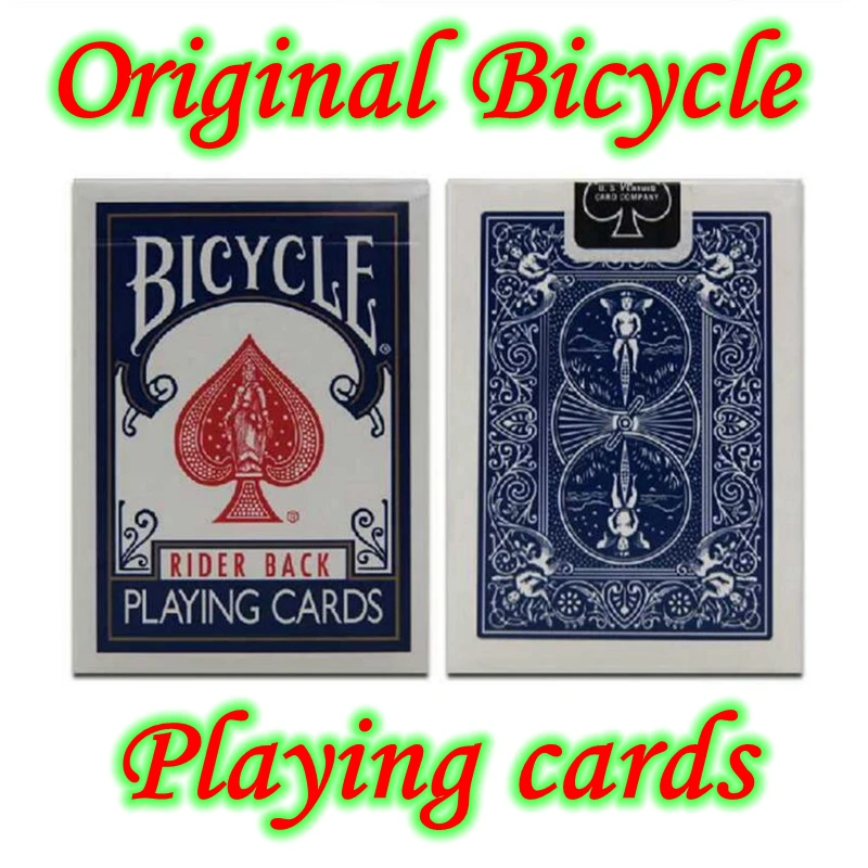 Goedkoop Originele bicycle poker 1 stks blauw of rood regelmatige bicycle speelkaarten rider back standaard decks goocheltruc