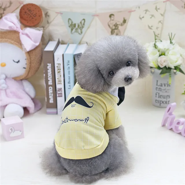 Bigeyedog Male Dog Clothes Wedding Suit Spring Summer Dog Shirt Bowtie