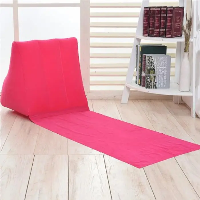 Assento para Acampamento ao ar Recém Inflável Praia Espreguiçadeira Esteira Almofada Pvc Macio Lazer Cadeira Livre 19ing 12 Cheap Esteira de acampamento
