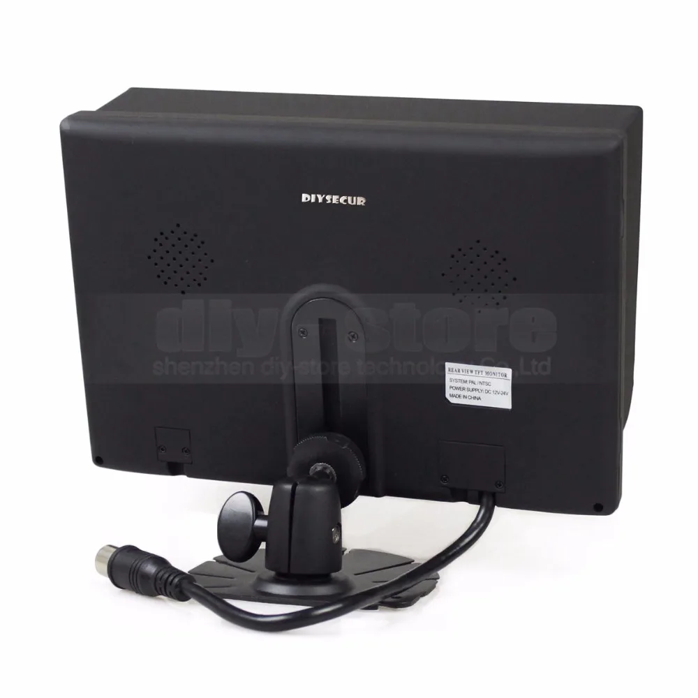 DIYSECUR 4CH 4PIN DC12V-24V 9 дюймов 4 Сплит Quad ЖК-экран цветной видео монитор экран для системы видеонаблюдения