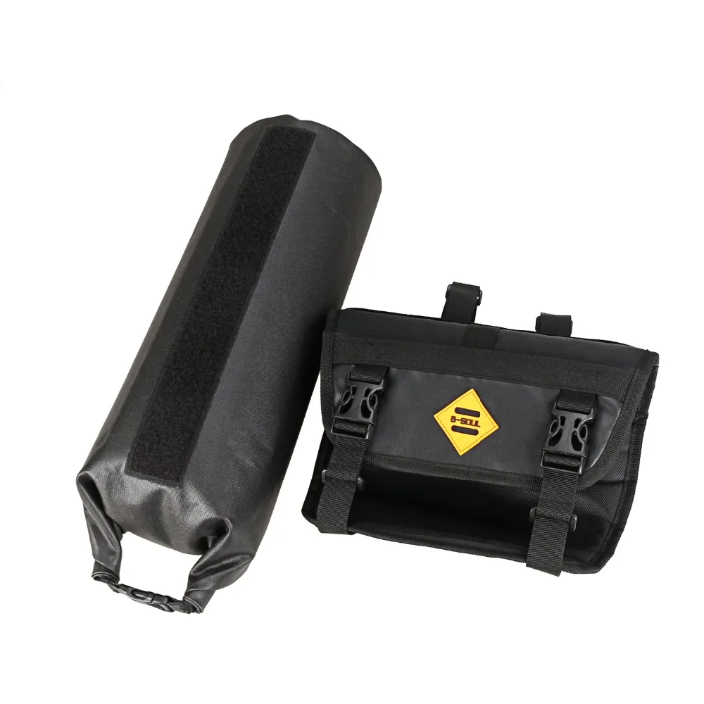 Top B-SOUL Bicycle Front Tube Bag Bike Handlebar Basket Pack Cycling Front Frame Pannier Waterproof Bag for Bicycle Accessories 2