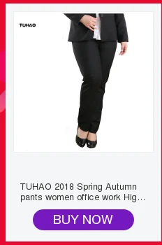 TUHAO плюс Размеры 4XL 6XL 8XL 10XL узкие брюки для Для женщин Офисные женские туфли Стиль Повседневная обувь брюки женские Костюмы Бизнес брюки YB08