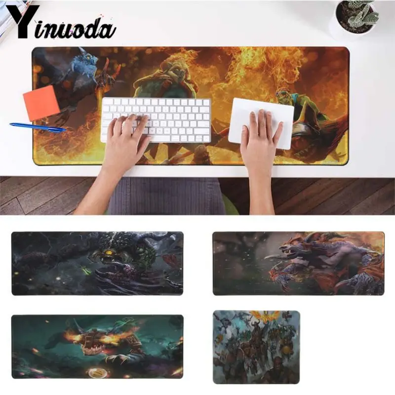 

Yinuoda New Design DOTA 2 Roshan Silicone large/small Pad to Mouse Game Computer Gaming Mouse Mat Gamer Play Version Mousepad