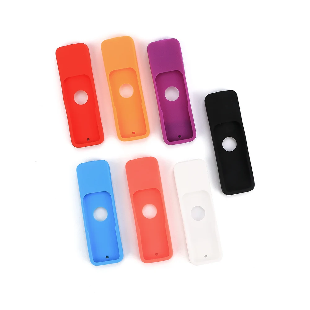 

Silicone Apple TV 4 Remote Control Covers Protective Case Cover Skin Waterproof Dustproof Cover Storage Bag Organizer 7 Color