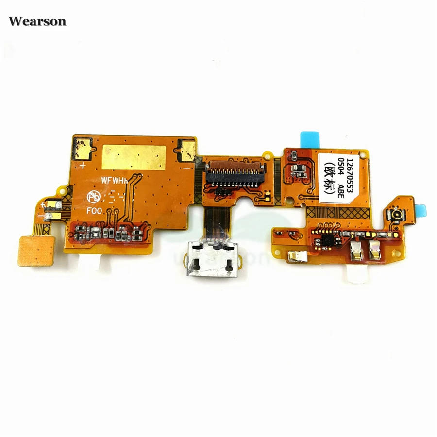 For ZTE Blade V6  Blade X7  Blade D6 USB Port Charge Board Flex Cable With Microphone Tested High Quality (2)