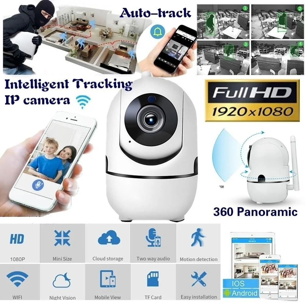  Baby Monitor Portatile Macchina Fotografica del IP 1080 P HD Intelligente Senza Fili Del Bambino Ma