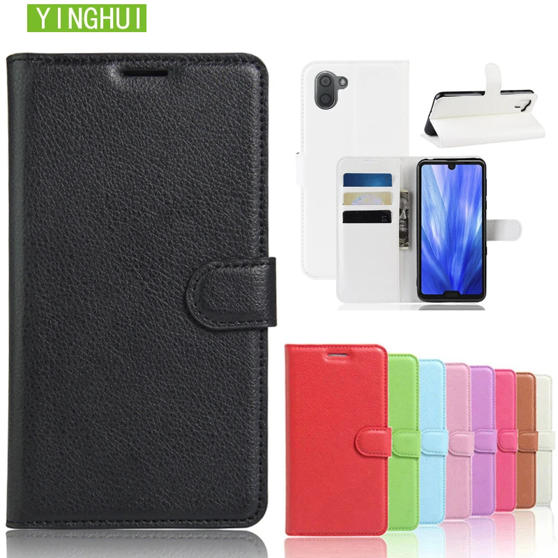 Phone Case For Sharp Aquos R3 Cover Luxury Vintage Wallet Magnet Flip Leather Cases For Sharp Aquosr3 Sh 04l 808sh Phone Cover Flip Cases Aliexpress
