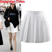 Складми ка лый плиированные юи леие жекие юб выкое ольная Унирма Япии Harajuku рма юи нские женая Юи роткие ка Беые ки Школая одда