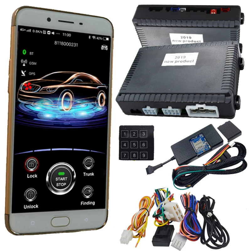 cargo new gps car alarm system working with original car keyless go