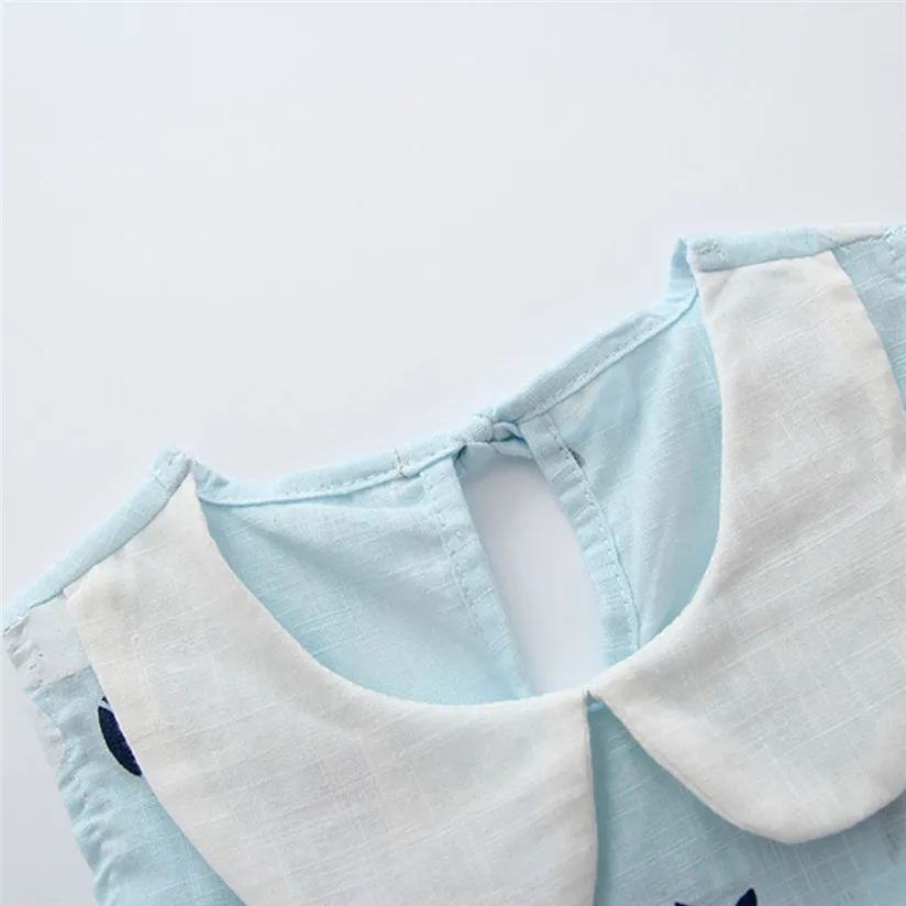 Детское платье для девочек 2018 модное милое маленьких принцесс летнее из