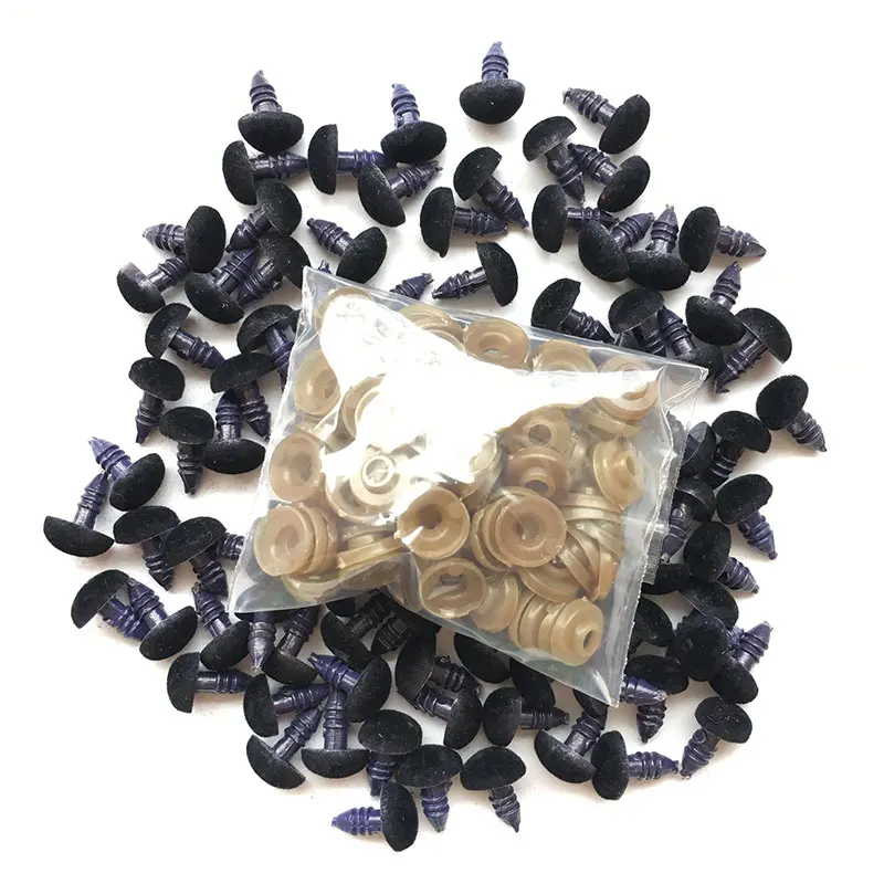 9*11mm Plastic Triangle Velvet Noses Buttons Eyes DIY for Bear Toy DIY Safety Puppy Dog Nose Accessories for Doll Toy 100pcs/lot plush doll accessories doll accessories doll clothes accessories glass doll eyes doll bag toys doll eyes doll wigs doll eyewear accessories doll eyelashes custom doll dollhouse violin crafts