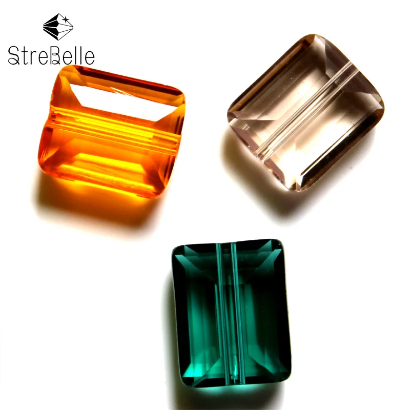 50pcs/bag 12x10mm Glass Crystal Square Sew On Rhinestones Shiny Crystal Clear Color Sewing Jewelry Beads cut and sew color block leggings