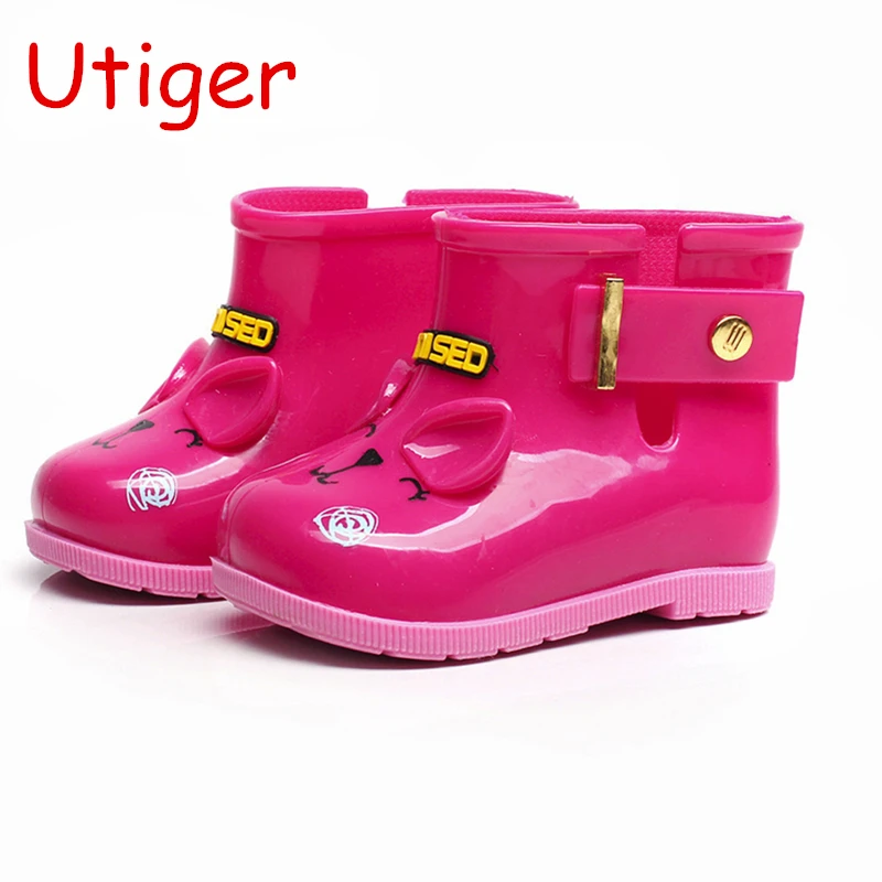 Kids Girl Rain boots Waterproof Shoes Child Rubber Boots Infant Baby