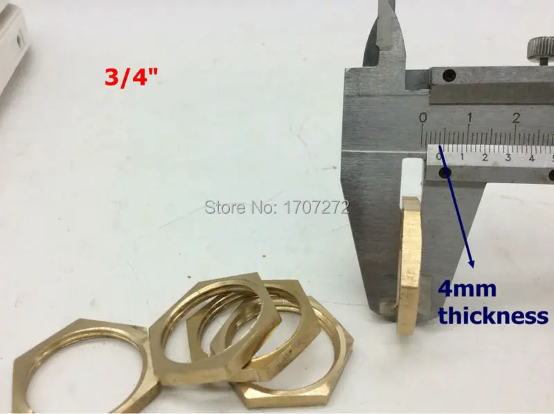 

Бесплатная доставка, 5 шт., 3/4 дюйма, BSP, женский латунный фитинг для труб, шестигранная фиксирующая гайка, новый, медный фитинг, латунный фитинг