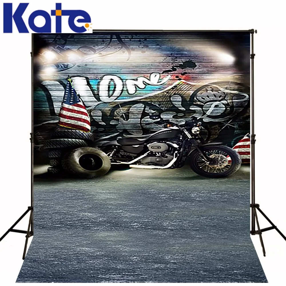 

Kate 5x7ft Photo Backdrops Speed Motorcycle rock Hip-Hop Children Background Painting Photography backgrounds For photo studio