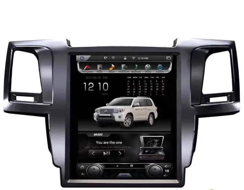 

LaiQi 12.1" Quadcore Car DVD player 1280x800 Vertical Screen 32GB ROM Stereo GPS Navigation DVD for Toyota Fortuner 2007-2018