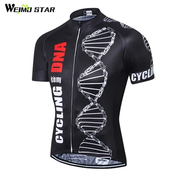 

Weimostar Black DNA Cycling Jersey Short Sleeve Men Breathable Cycling Clothing Racing Bicycle Clothes Road MTB Bike Jersey Shir