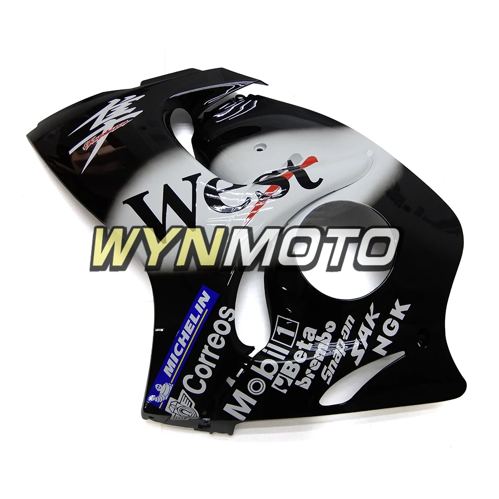 Выполните обтекатели комплект для GSXR1300 2008- 08-16 впрыск АБС пластмасса Полный обтекатели комплект капоты кузов Чехлы белого и черного цвета