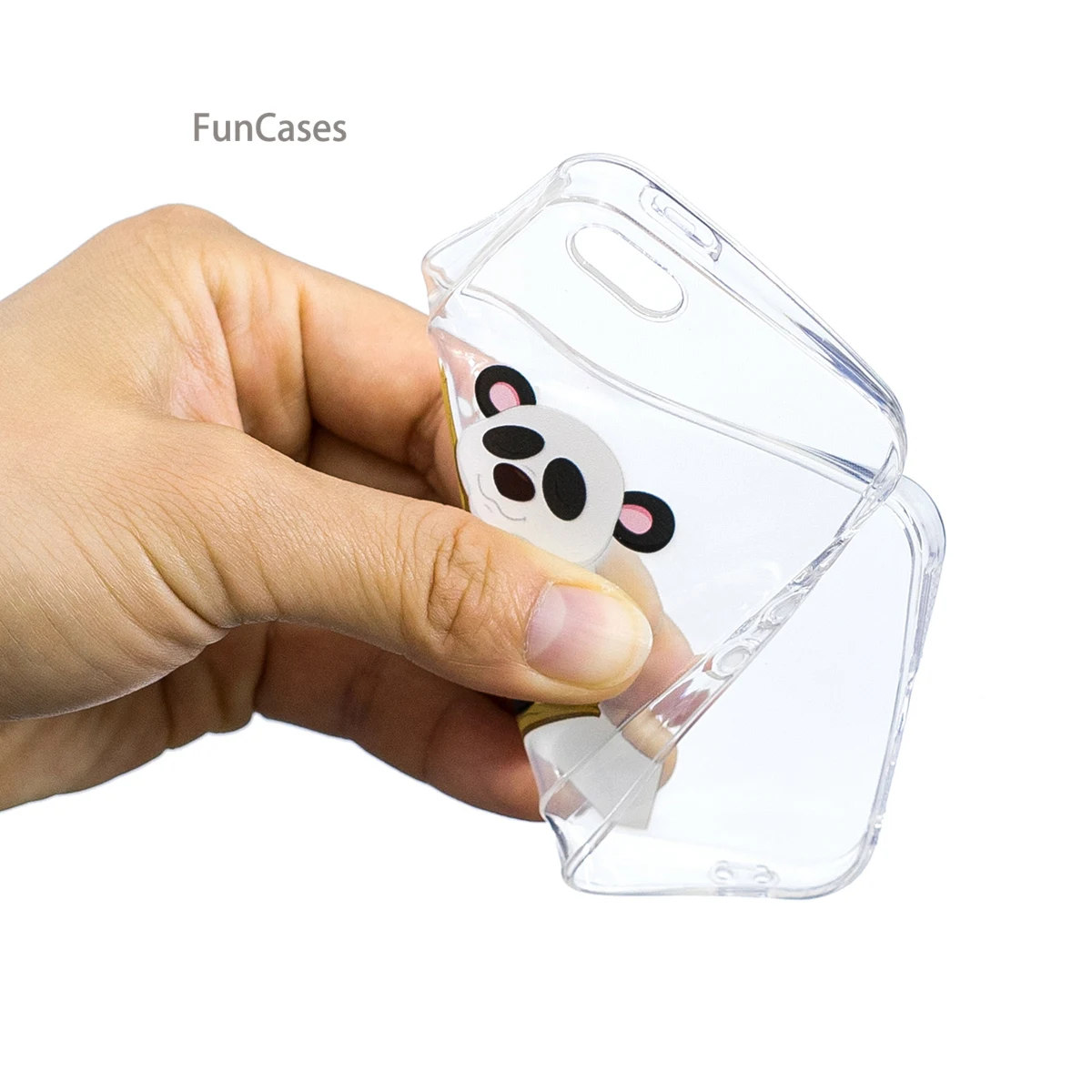 Lovely Panda Phone Case sFor Capinha iPhone 5 Soft Silicone Back Cover Movil Abstract Cellphone Case For iPhone 5S SE 5C Phomes