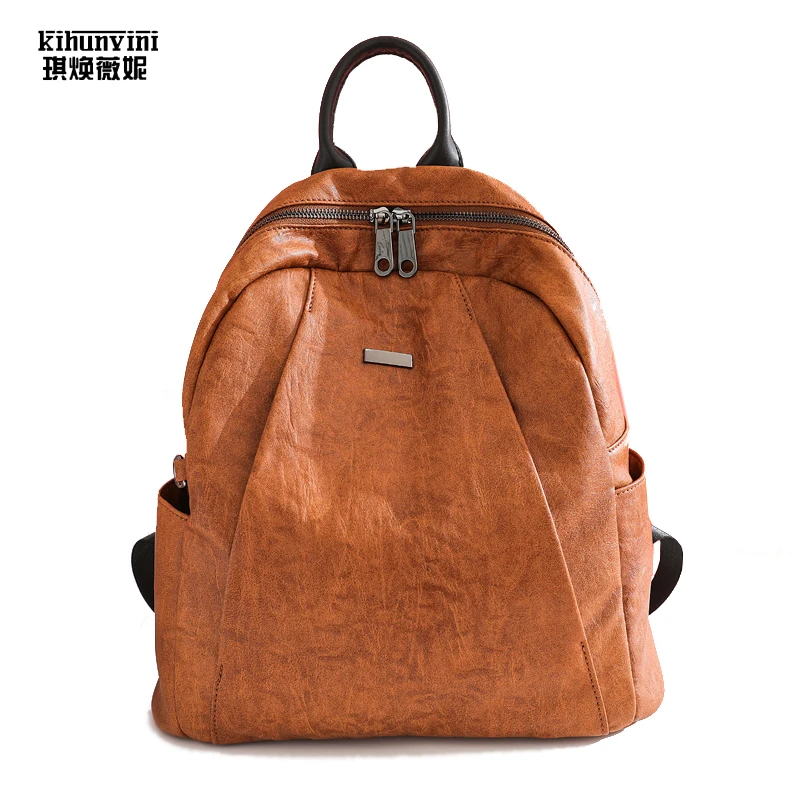 

2018 Fashion Women Backpack High Quality Youth Leather Backpacks for Teenage Girls School Shoulder Bag Bagpack Feminina Mochila