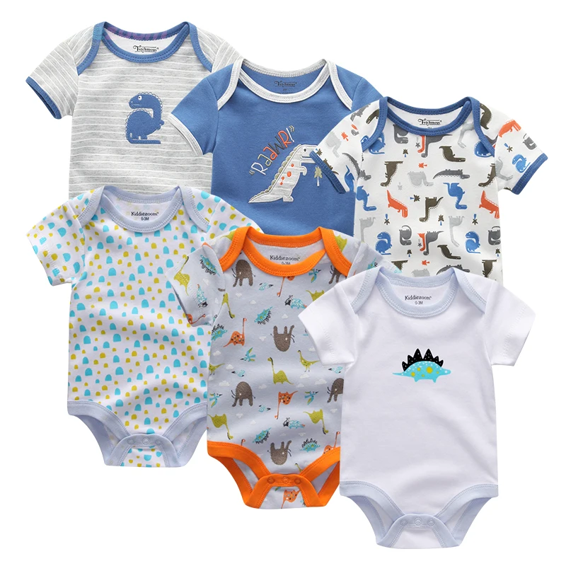 6 шт./лот, Одежда для новорожденных девочек, хлопковое боди для малышей 0-12 месяцев, купальный костюм, летняя одежда для маленьких мальчиков, боди для новорожденных, новинка, 0-1 год - Цвет: baby boy clothes6104