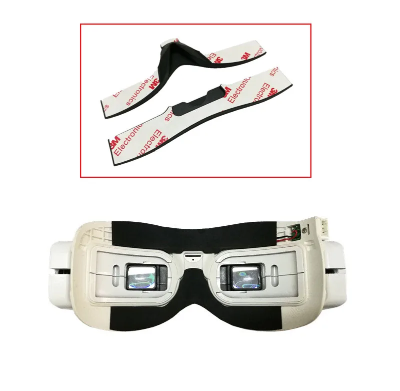 

1PC Rubber Nose Pad Support Nosepad Prevent Light Leakage Spacer Fr FatShark Goggles HD2/V3 HD3 HDO Video Glasses Gafas FPV Part