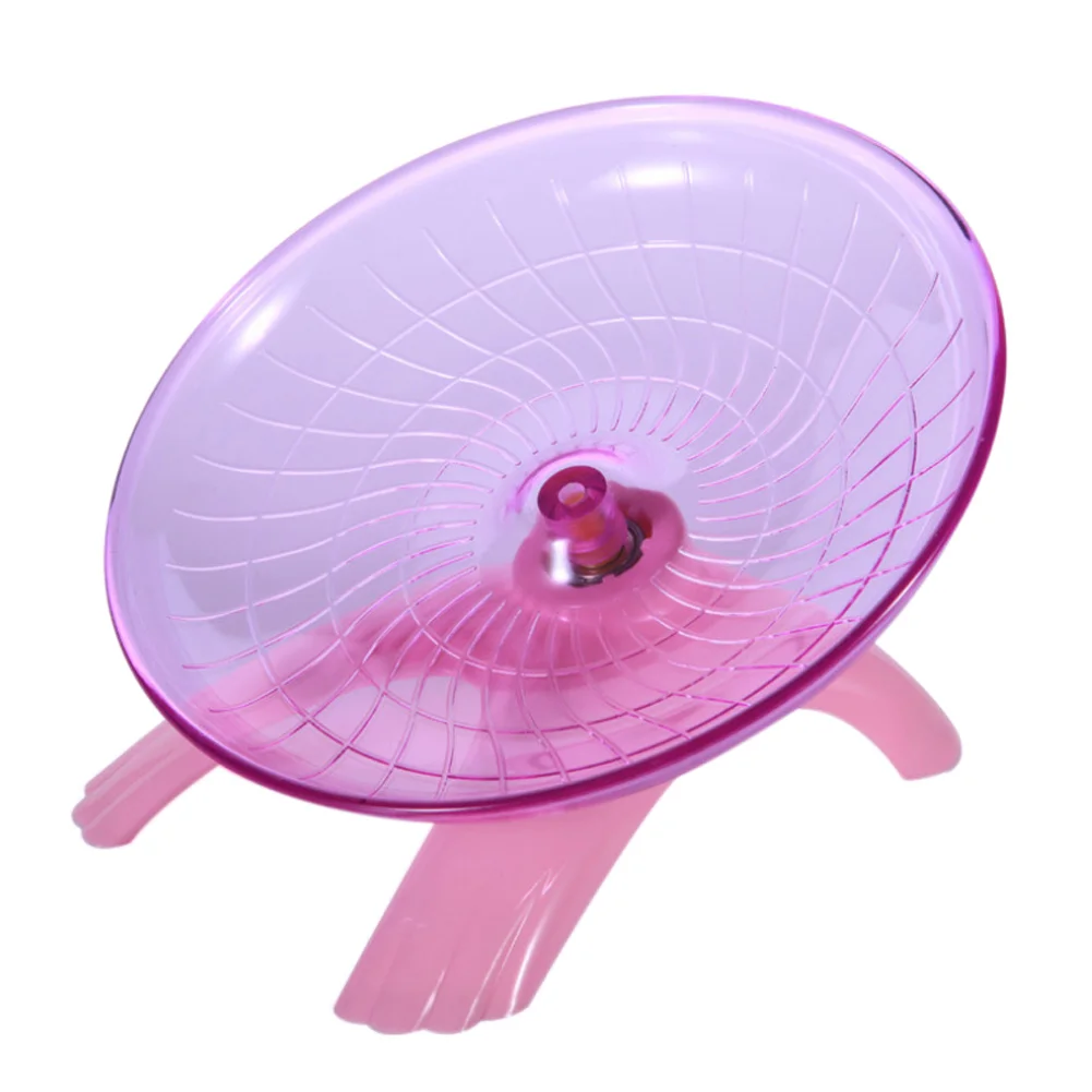 Pink Игрушка для домашних животных хомяк диск для бега Pet Exsecise летающая тарелка Спортивное колесо XHC88 - Цвет: Pink