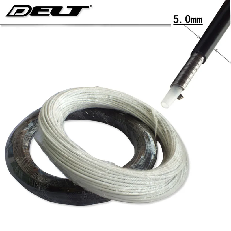 

1/5/10 Meter 5.0mm MTB Mountain Fixed gear bicycle bike cycling black brake cable housing Parts accessories black white