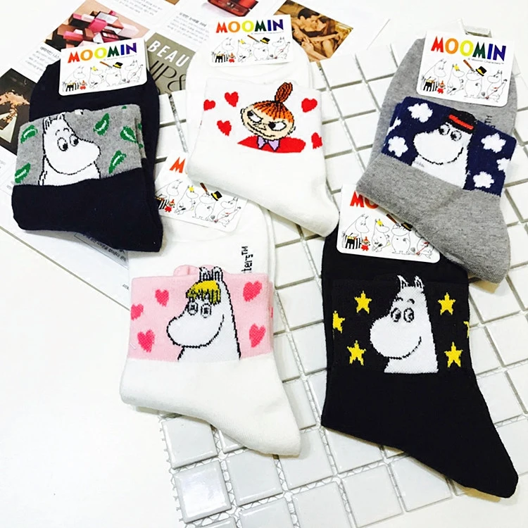Коллекция года, модные Семейные носки для мамы и дочки, 70% хлопок, Мультяшные милые носки в подарок на Рождество Medias Cortas De Mujer Sokken, 1 пара
