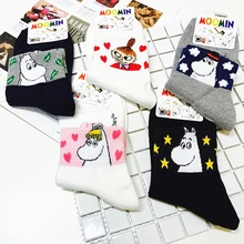 Коллекция года, модные Семейные носки для мамы и дочки, 70% хлопок, Мультяшные милые носки в подарок на Рождество Medias Cortas De Mujer Sokken, 1 пара