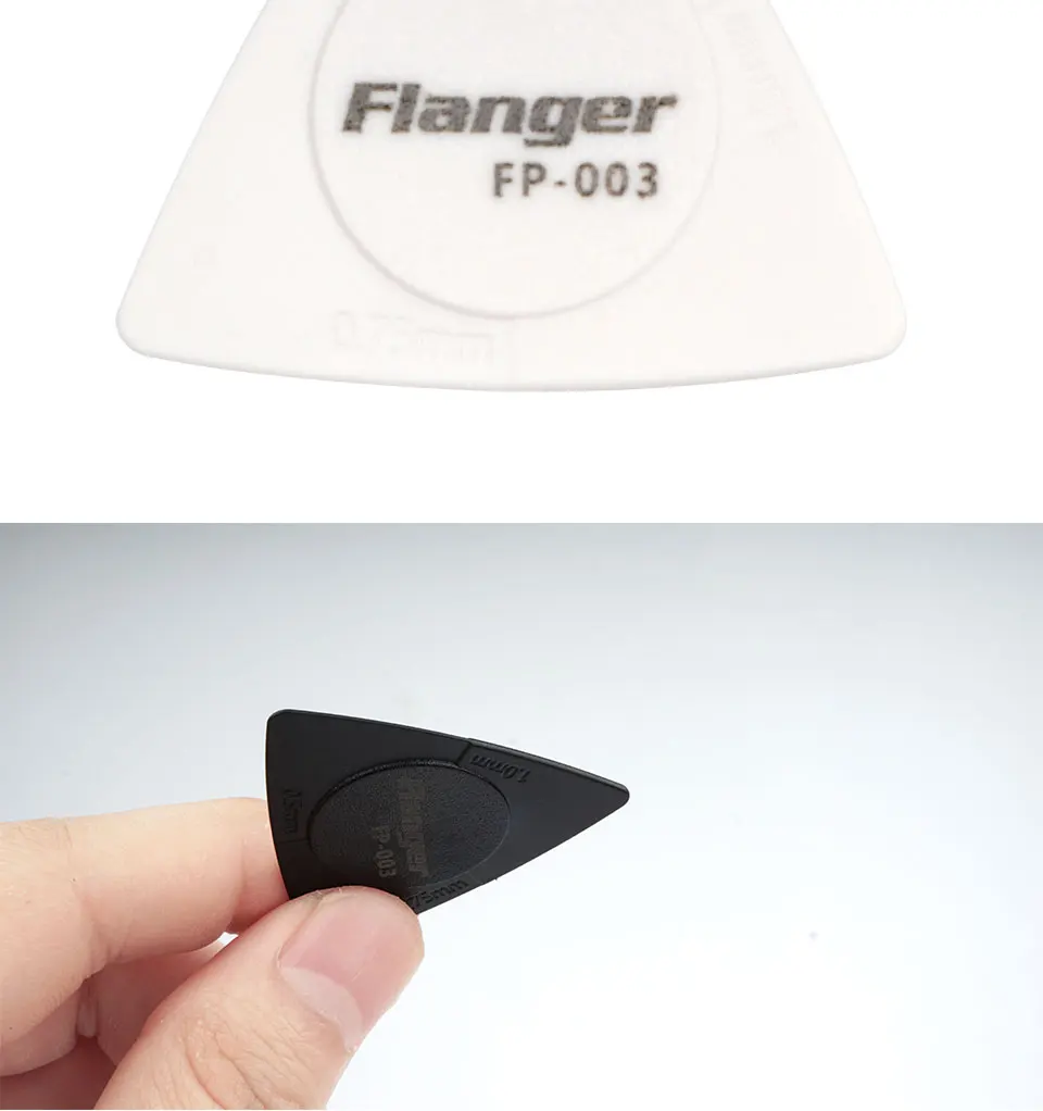 Flanger 10 шт. запатентованные треугольные гитарные палочки s 1,0 0,75 0,5 мм толщина в 1 палочки PC+ ABS материал Противоскользящий стиль палочки s FP-003