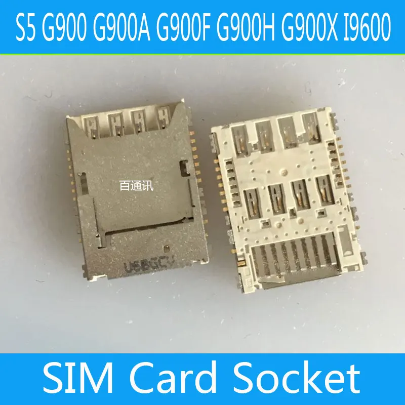 10 шт./лот для Samsung Galaxy S5 G900 G900A G900F G900H G900X I9600 Sim карт памяти читателя Держатель