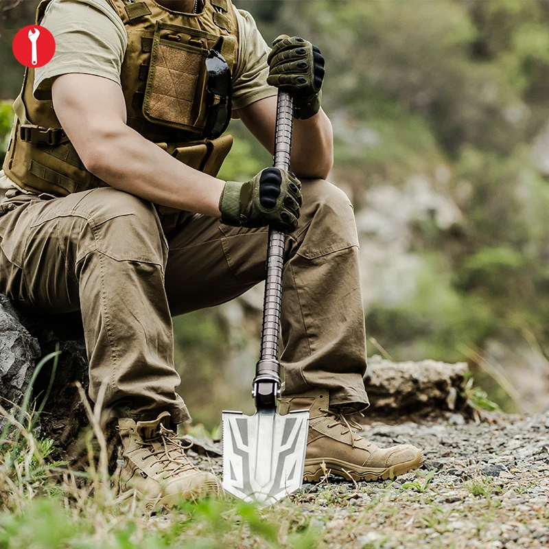 

2018 Camping Shovel and tools Survival Outdoor Multifunction Folding Shovel Outdoor Tactical Hunting Carbon Steel Sapper