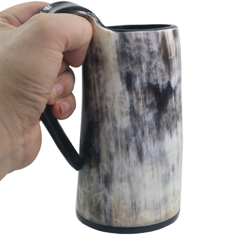Натуральный ручной работы бык рога буйвола кружка викинга питьевой кружки пивной рог для напитков кружка